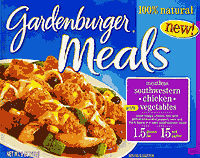 New Gardenburger Meals, Meatless Southwestern Chicken with Vegetables
